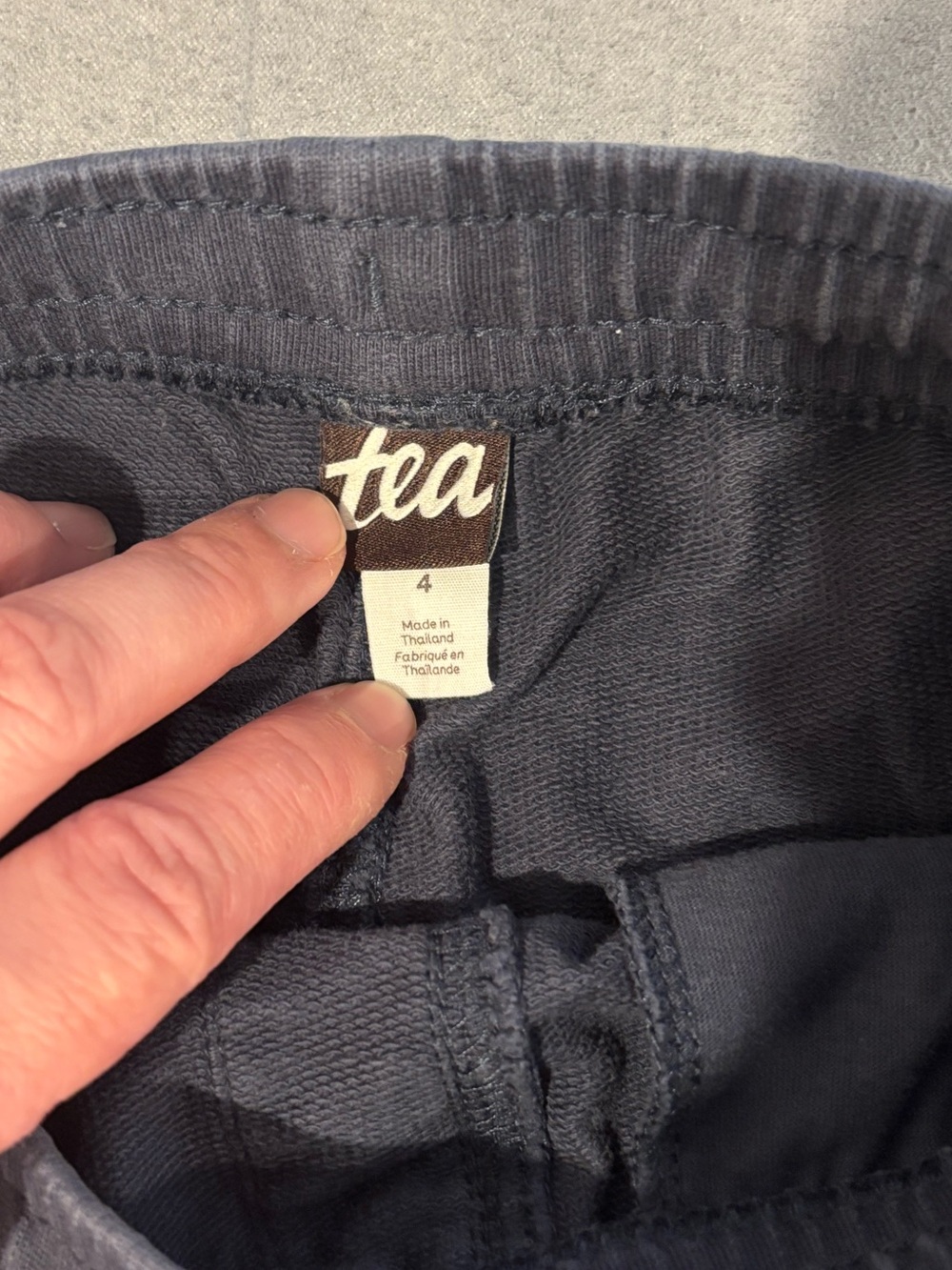 Tea Collection Boys' Blue Striped Drawstring Shorts - Size 4 - Picture 4 of 5